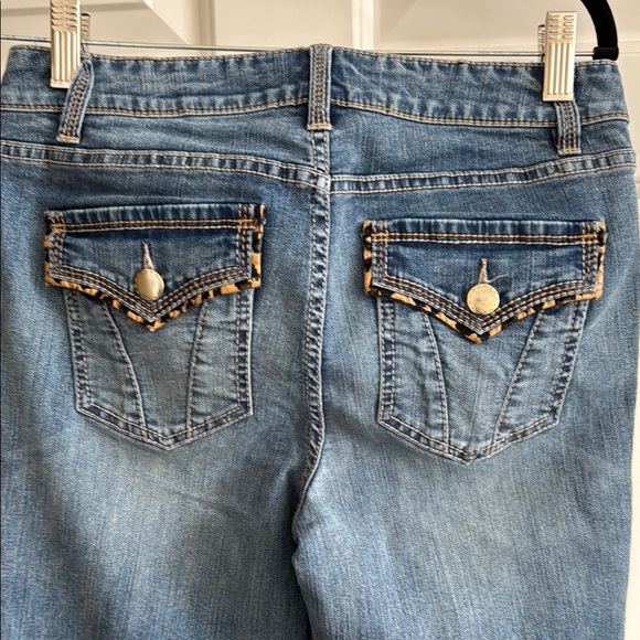 Cache Blue Flare Wide Leg Jeans - Picture 4 of 10